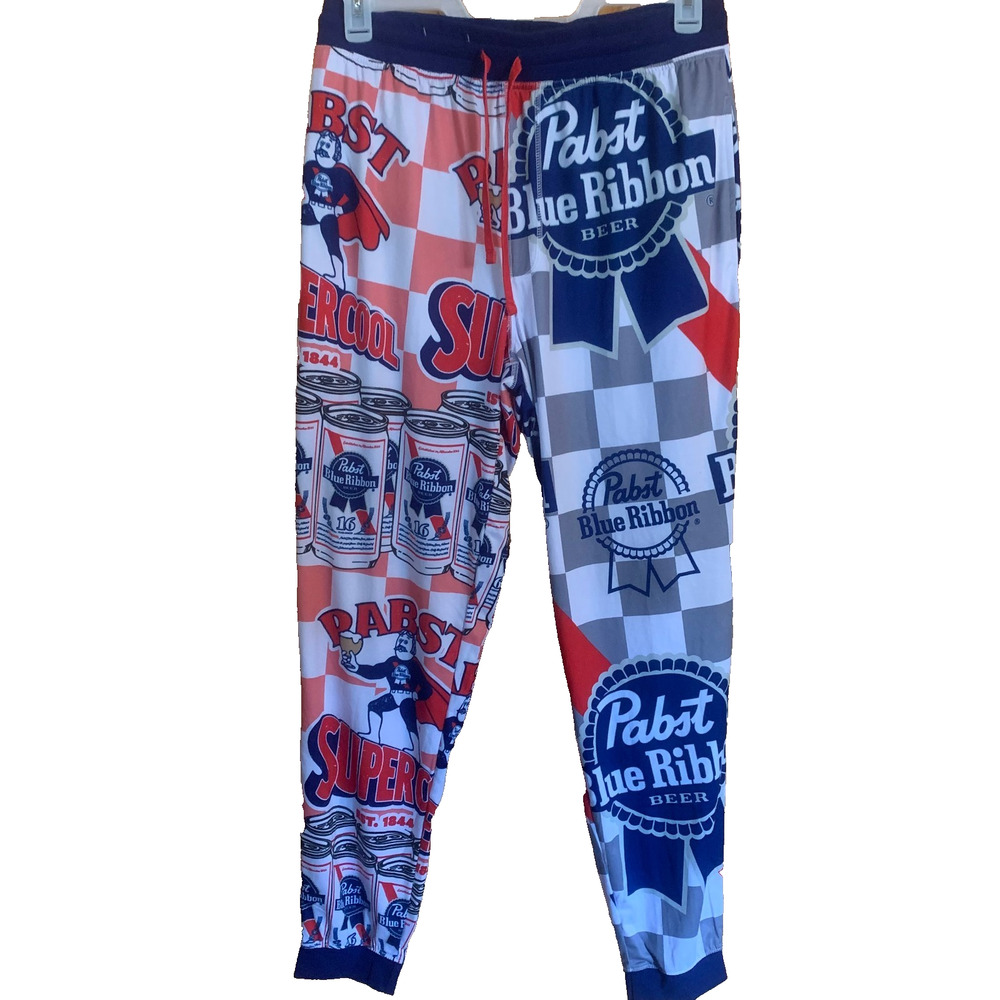 Pabst Blue Ribbon Men’s Jogger Sleep Lounge Pants Size Large